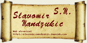 Slavomir Mandžukić vizit kartica